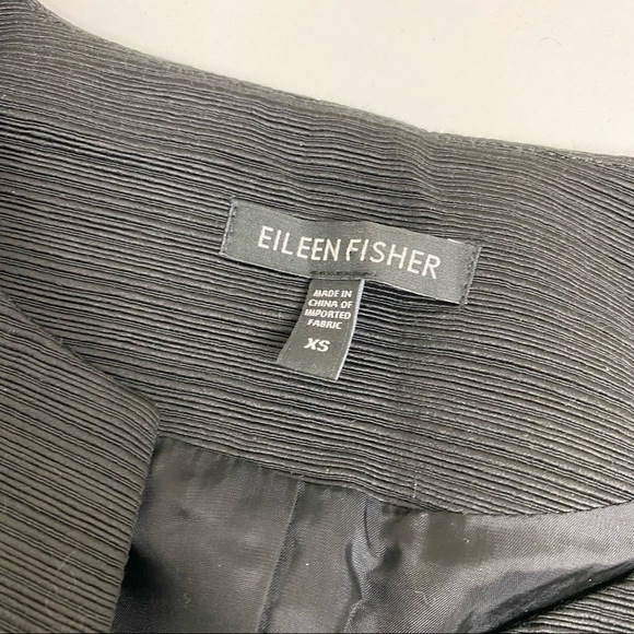 Eileen Fisher black blazer jacket XS Textured - Picture 4 of 6
